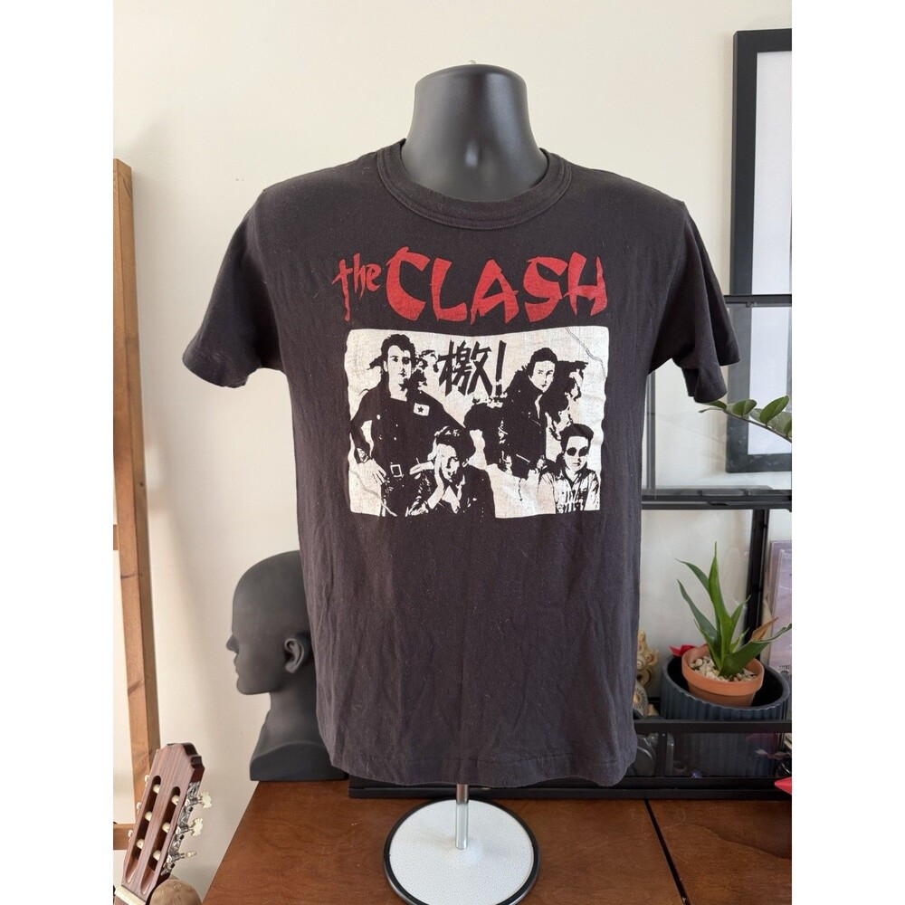 Vintage Single Stitch 80's Clash T-Shirt Large SANDINISTA! Tour Graphic